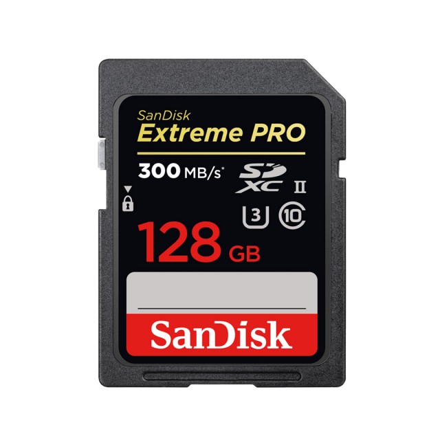 SanDisk SDXC card Extreme Pro UHS-II, 128gb, 300mbps