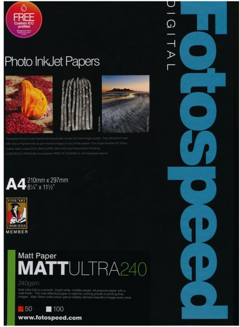Fotospeed Matt Ultra Paper, 240gsm, A4 - 50 sheets