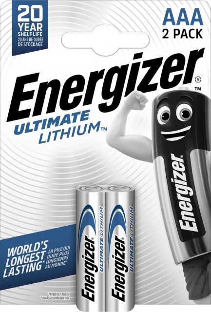 Energizer Energizer Ultimate lithium batteries AAA, pack of two