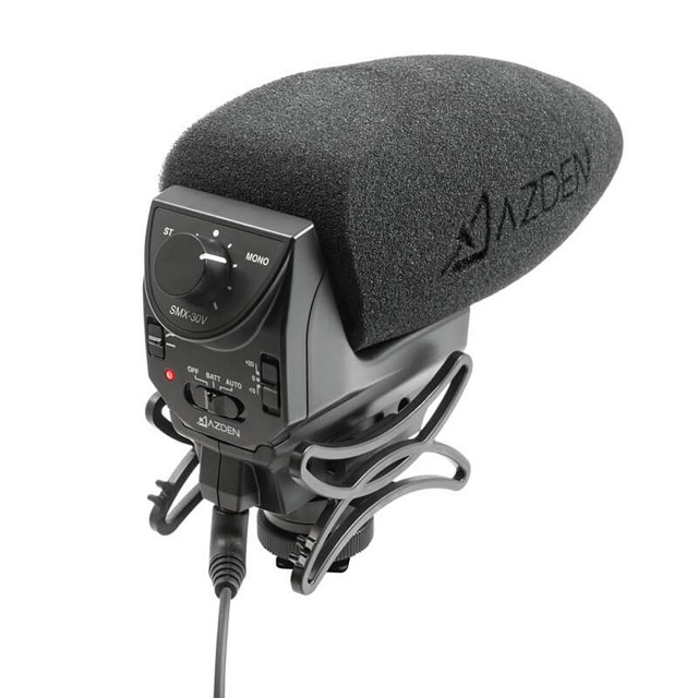 Azden Azden Stereo-mono switchable video mic with 3.5mm TRS plug output