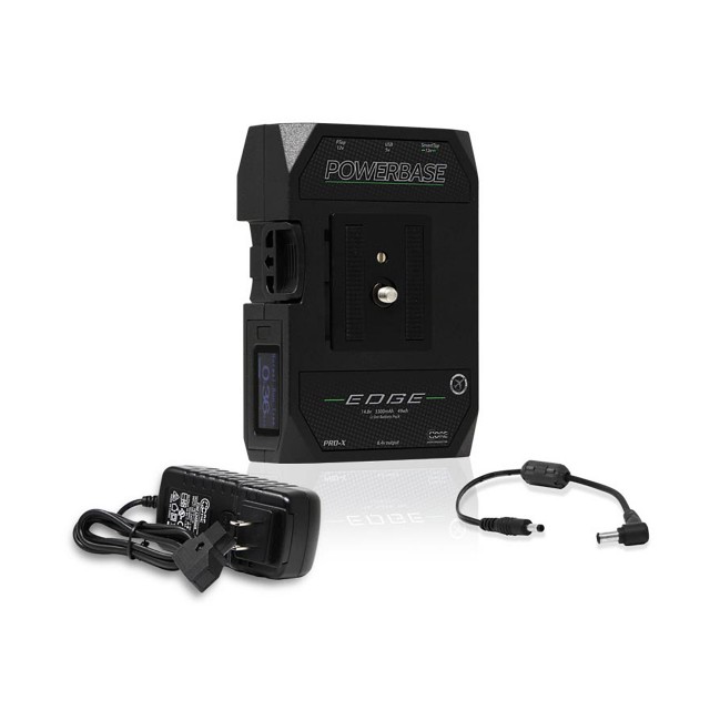Core SWX Core SWX PowerBase EDGE Small Form Cine V-Mount Battery Pack 49wh,14.8v with Canon C100/C300 Battery