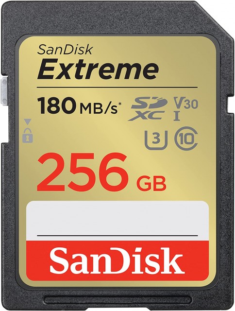 Sandisk SanDisk SDXC card Extreme UHS-I, Class 10, U3, V30, 256GB, 190MB/s