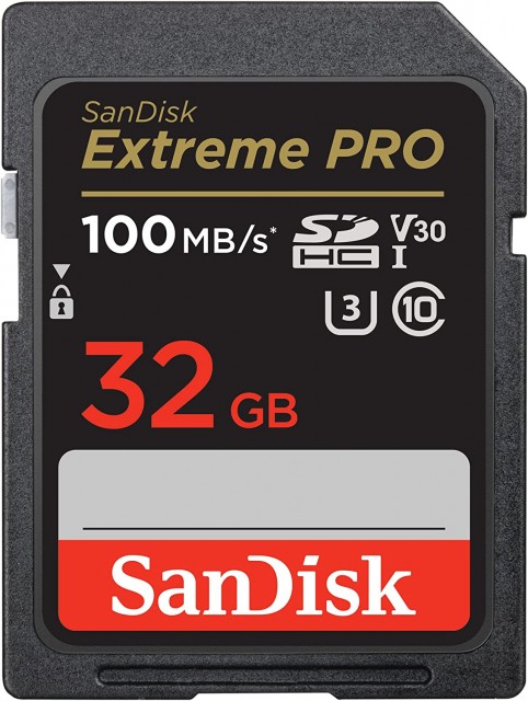 Sandisk SanDisk SDHC card Extreme Pro UHS-I, Class 10, U3, V30, 32GB, 100MB/s