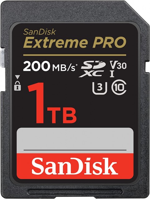 Sandisk SanDisk SDXC card Extreme Pro UHS-I, Class 10, U3, V30, 1TB, 200MB/s