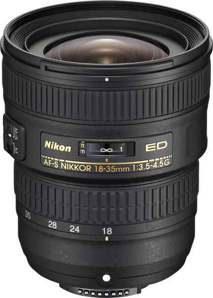Nikon AF-S 18-35mm f3.5-4.5G ED Nikkor lens