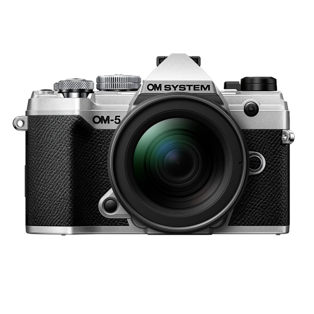 OM System OM System OM-5 Mirrorless camera with 12-45mm Pro lens, Silver