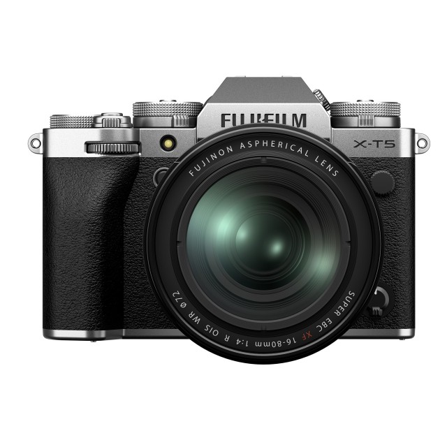 Fujifilm Fujifilm X-T5 Mirrorless Camera with XF 16-80mm lens, Silver