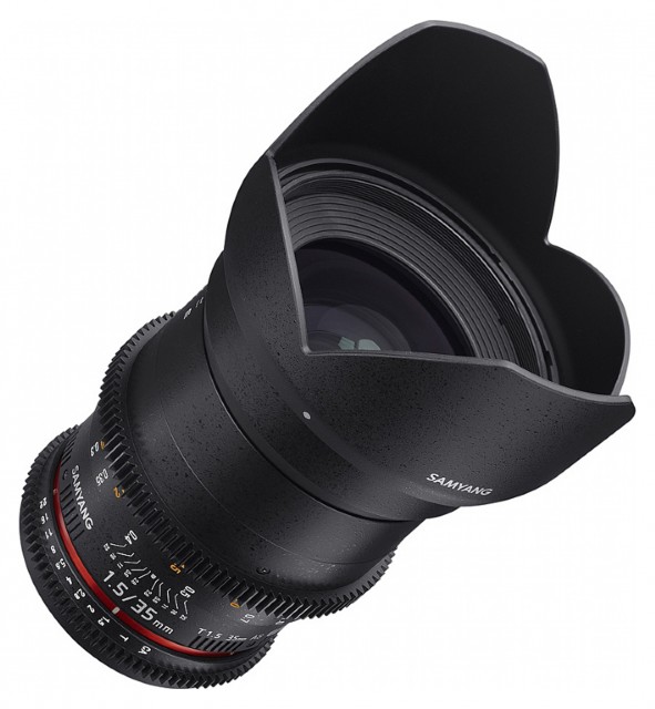 Samyang 35mm T1.5 VDSLR lens for Canon EOS