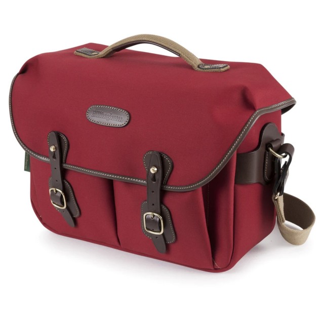 Billingham Billingham Hadley One Shoulder Bag, Burgundy Canvas-Chocolate Trim