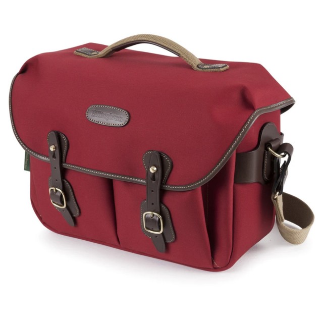 Billingham Billingham Hadley One Shoulder Bag, Burgundy Canvas-Chocolate Trim