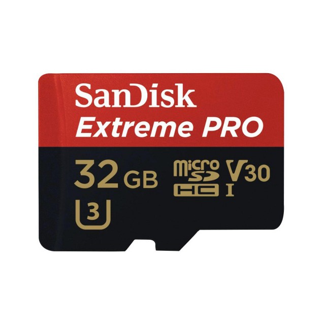 Sandisk SanDisk MicroSDHC Extreme Pro card, 32GB (A1/ V30/ U3/ R100/ W90) + Adapter