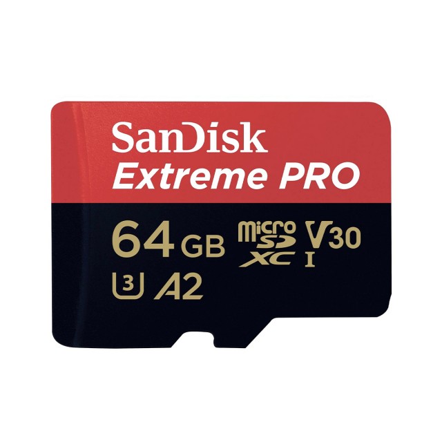 Sandisk SanDisk MicroSDHC Extreme Pro card, 64GB, 200mb/s + Adapter