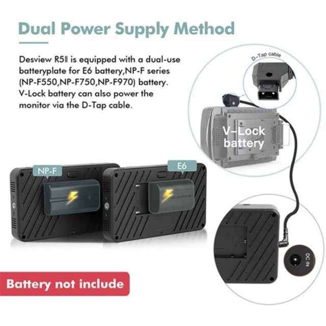 Desview R5ii 5.5 Inch On-Camera Touch-Screen Monitor - Castle Cameras