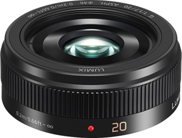 Panasonic 020mm f1.7 II Pancake lens, black