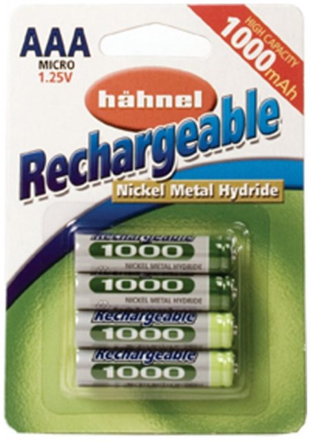 Hahnel Hahnel RX AAA Nimh 1000mah battery x4