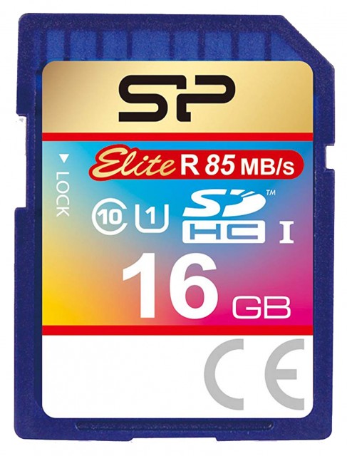 Silicon Power SDHC card, 16 gig UHS-1 Elite