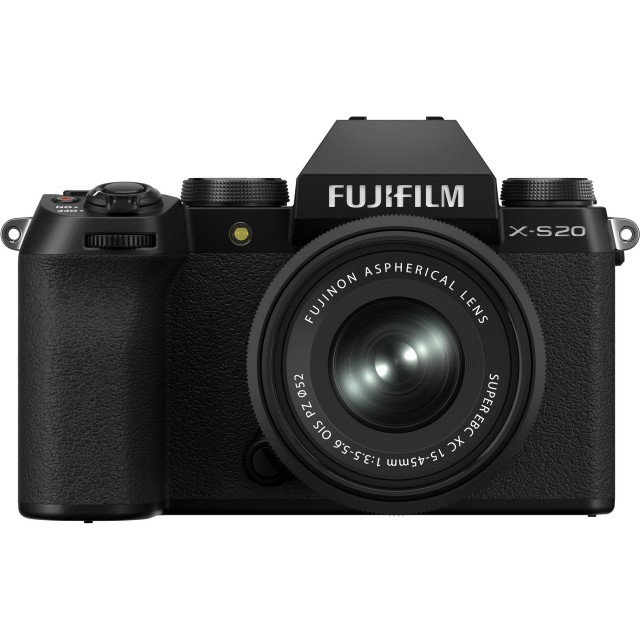 Fujifilm Fujifilm X-S20 Mirrorless Camera, Black with XC15-45mm F3.5-5.6 lens