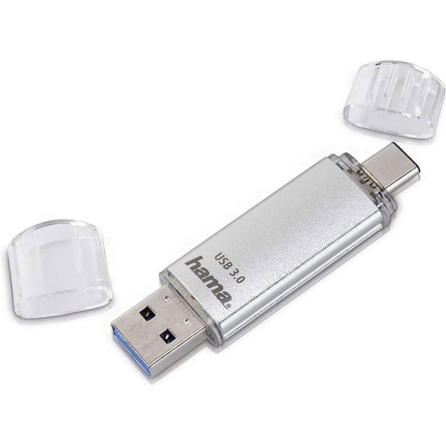 Hama Hama C-Laeta USB-C Flash Drive, 32 GB, silver