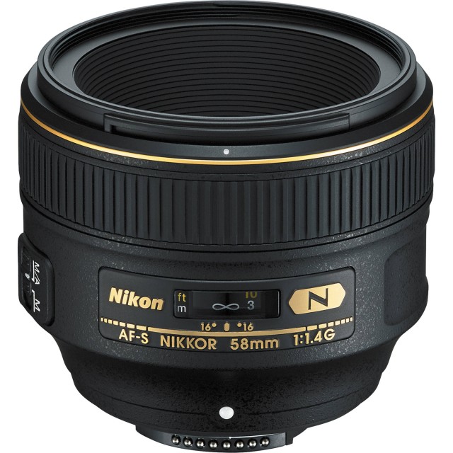 Nikon AF-S 58mm f1.4G lens