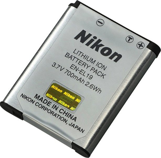 Nikon EN-EL19 Rechargeable Li-ion Battery, 700mah