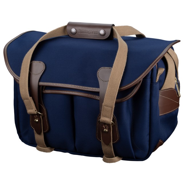 Billingham Billingham 335 MKII Shoulder bag, Navy Canvas-Chocolate Trim