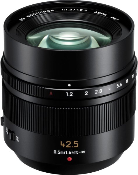 Panasonic 42.5mm f1.2 Leica DG Nocticron ASPH lens