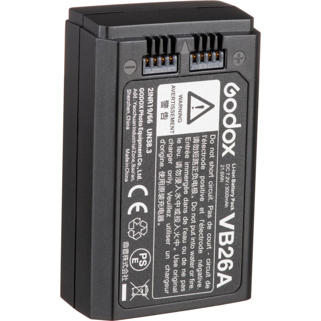 Batterie Godox VB26A 7,2V/3000mAh - Pour Flash V1, V860III, AD100PRO