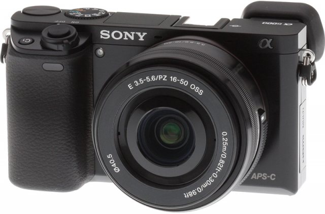 Sony Alpha 6000 Mirrorless Camera, Black with 16-50mm Lens