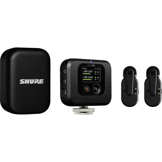配信機器・PA機器・レコーディング機器 Shure MoveMic Two Receiver Kit Shure MoveMic Two Receiver Kit Two-Channel Wireless Lavalier