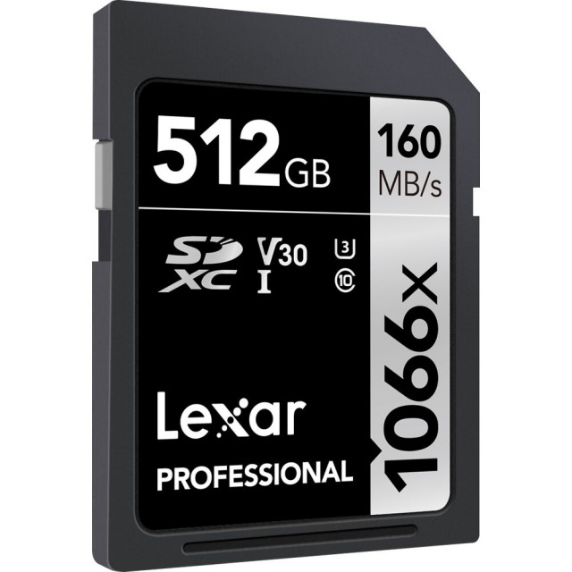 Lexar Lexar 512GB SDXC Silver R160/W120MB/s V30