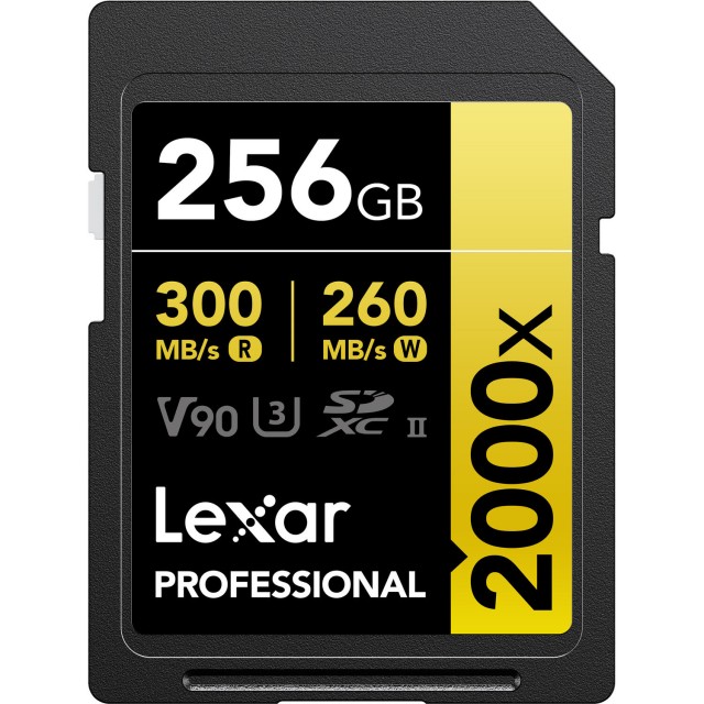 Lexar Lexar 256GB SDXC Gold UHS-II R800/W260MB/s V90