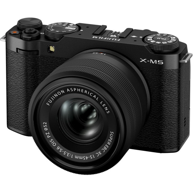 Fujifilm X-M5 with XC15-45mm lens, Black - Castle Cameras