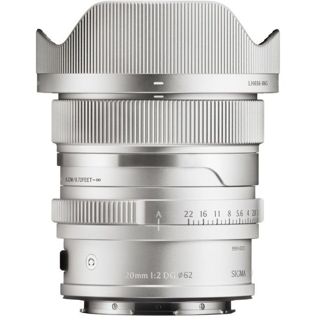 Sigma Sigma AF 20mm F2 DG I C lens for L-Mount, Silver