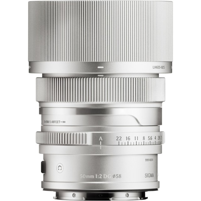Sigma Sigma AF 50mm F2 DG I C lens for L-Mount, Silver