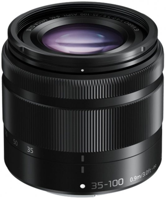 Panasonic 35-100mm f4.0-5.6 Lumix G Vario ASPH MEGA OIS lens, black