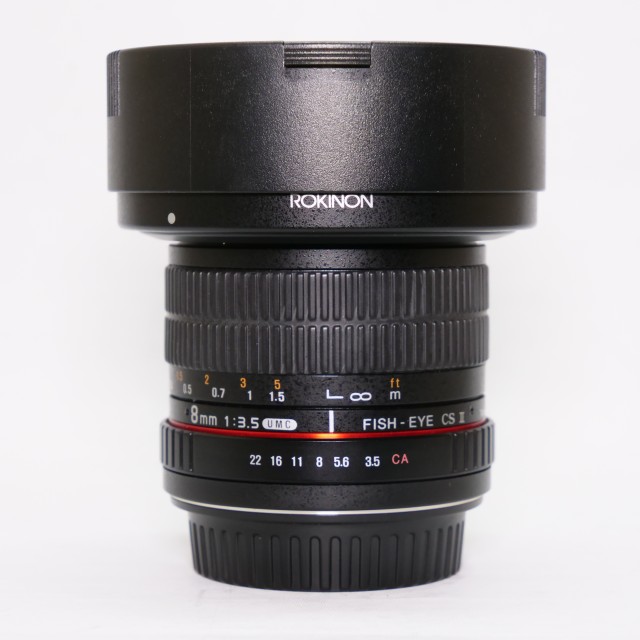 Sundry Used Rokinon 8mm f3.5 UMC fisheye lens for Canon EOS