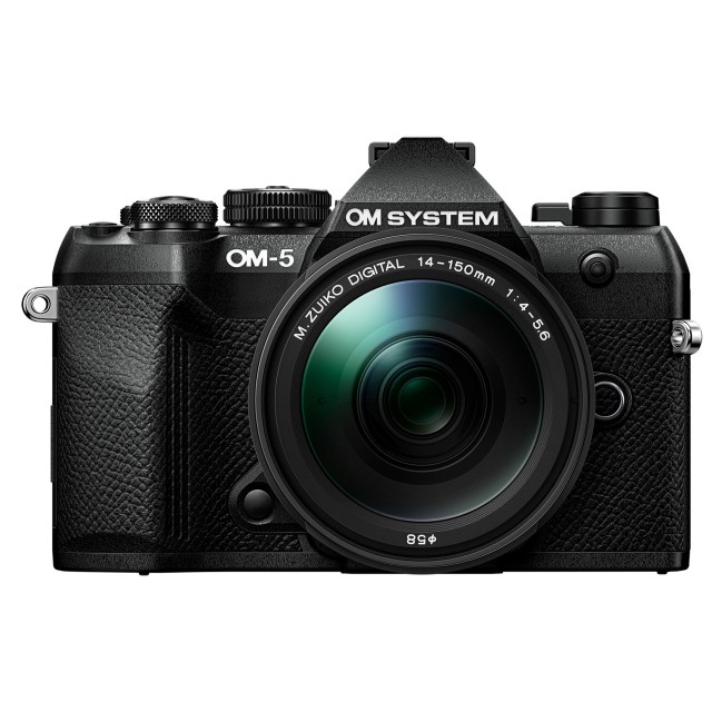 OM System OM System OM-5 Mark II Mirrorless camera with 14-150mm II lens, Black