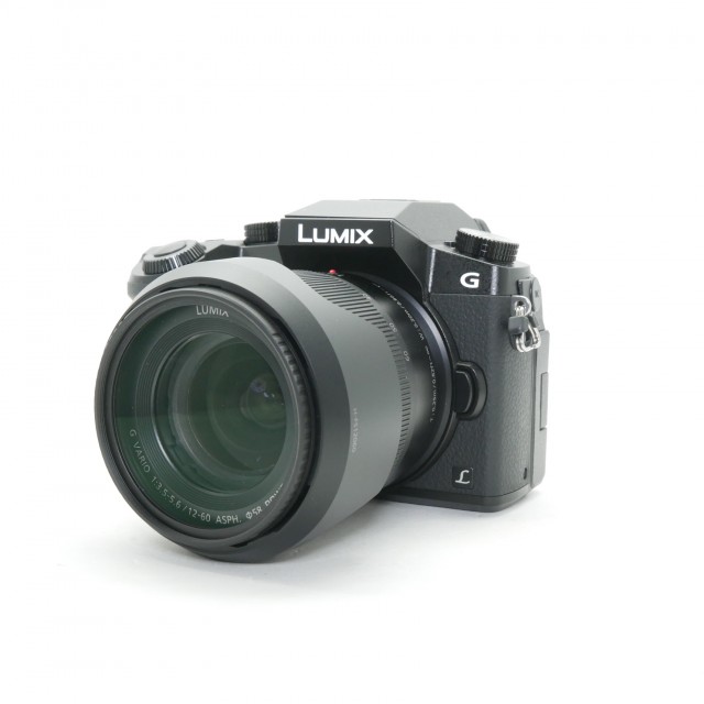 Lumix Used Panasonic DMC-G7 Mirrorless Camera, Black with 12-60mm Lens