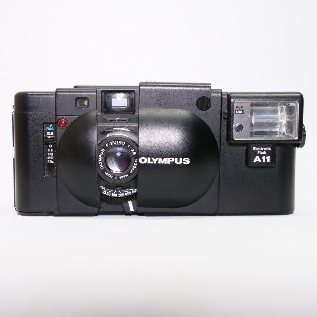 Olympus Used Olympus XA 35mm compact camera with A11 flash