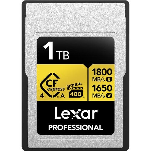 Lexar Lexar 1TB CFexpress 4.0 Type A GOLD, R1800/W1650MB/s, VPG400