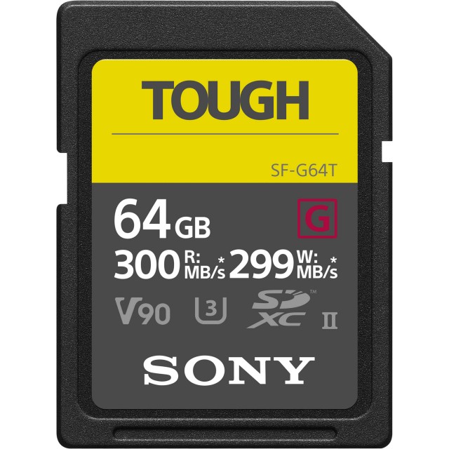 Sony Sony 64GB SDXC SF-G Tough UHS-II R300/W299MB/s