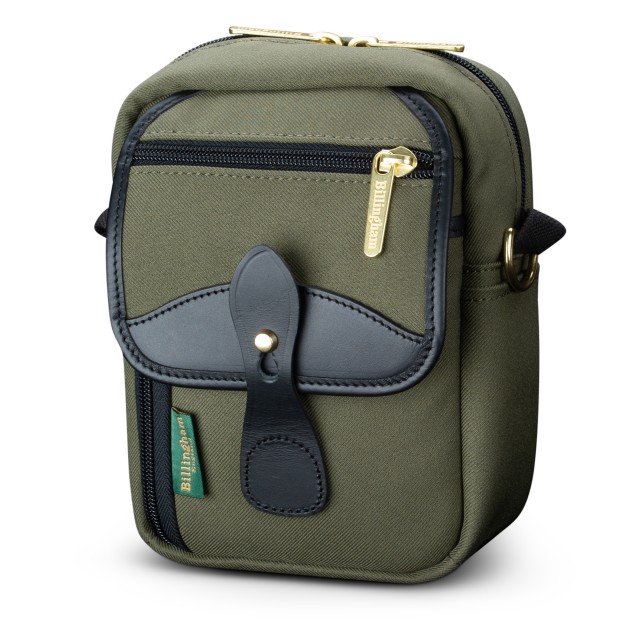 Billingham Billingham Compact Stowaway Camera Shoulder Bag, Sage Fibrenyte-Black Trim