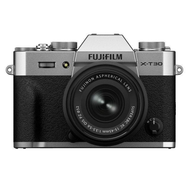 Fujifilm Fujifilm X-T50 Mirrorless Camera, Charcoal Silver with XC 15-45 lens