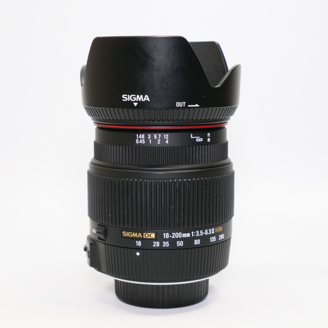 Sigma Used Sigma DC 18-200mm f3.5-6.3 II OS HSM lens for Nikon