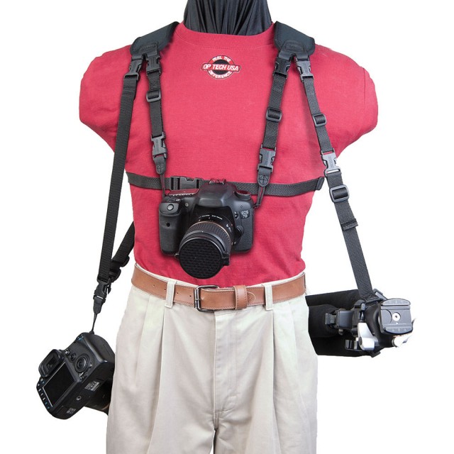 OpTech OpTech Triple Carrier Camera Harness, Black