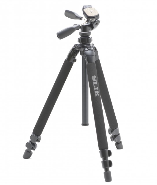 Slik Slik Pro 400DX Tripod with case and SH-707E Multi-Action Head