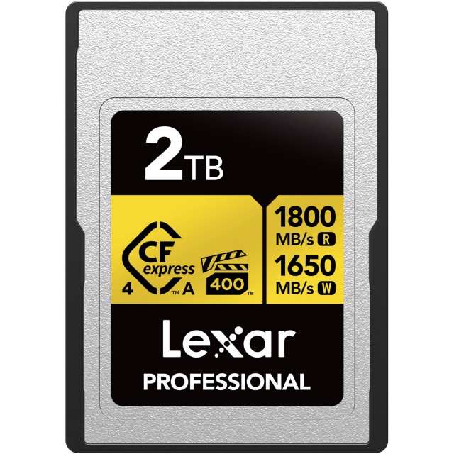 Lexar Lexar 2TB, CFexpress PRO Type A Gold 4, R1800/W1650MB/s, VPG400