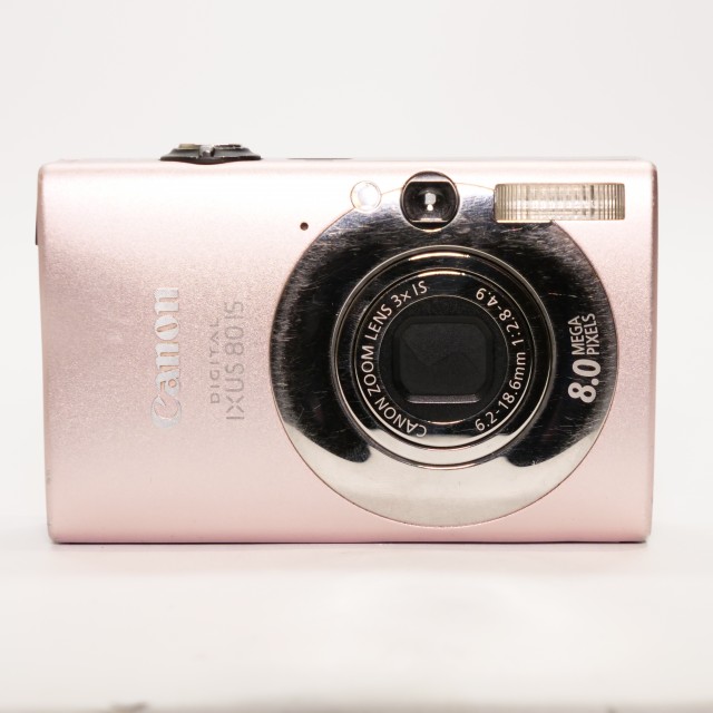 Canon Used Canon Ixus 80 IS digital compact camera, pink