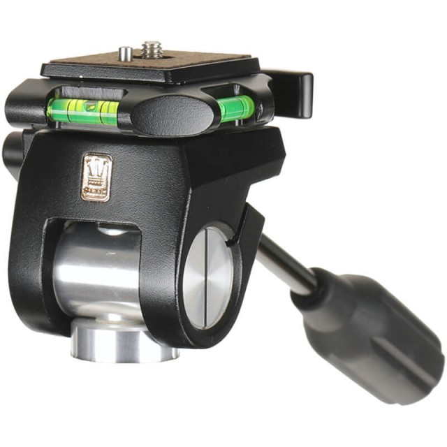 Slik Slik Multi action tripod head with single handle for pan and tilt and QR plate with video pin