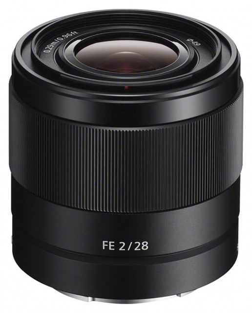 Sony FE 28mm f2 lens